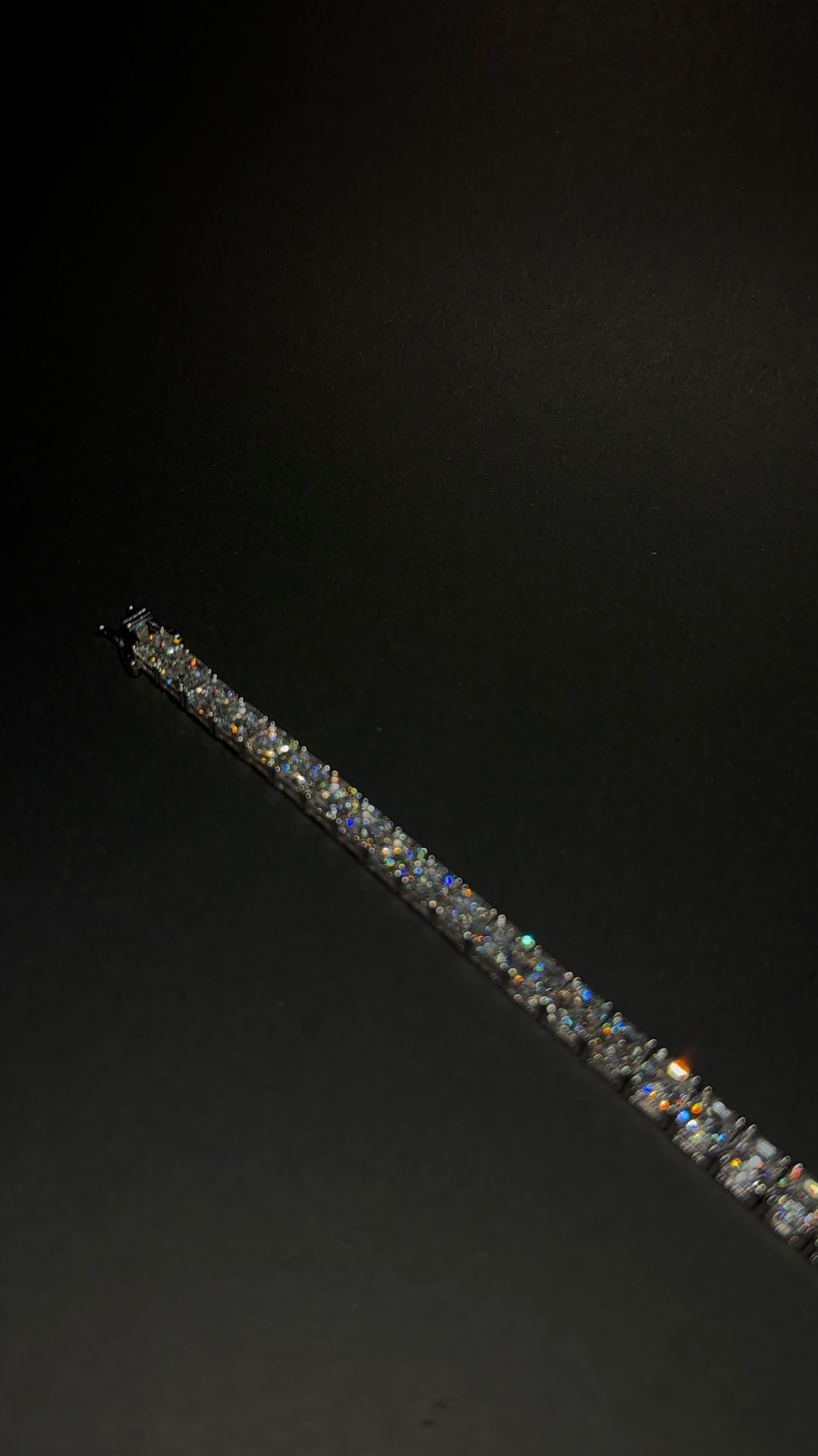 Square Cut Tennis Bracelet 6MM 7.5 Inch