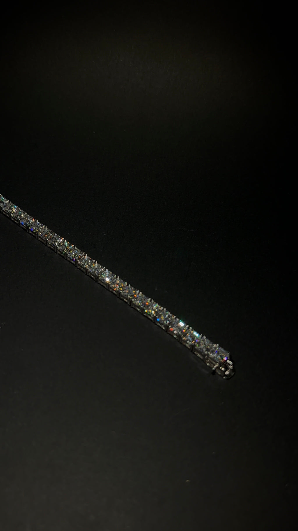 Square Cut Tennis Bracelet 6MM 7.5 Inch