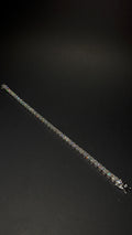 Square Cut Tennis Bracelet 4MM 7.5 Inch