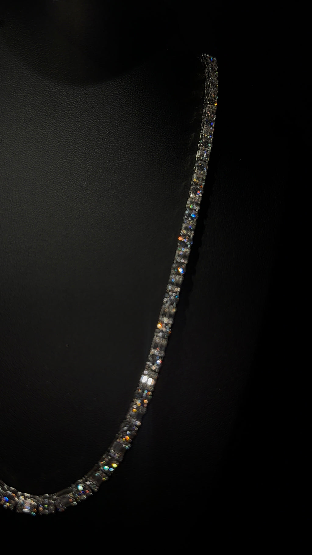 Baguette Round Cut Tennis Chain 4MM 24 Inch