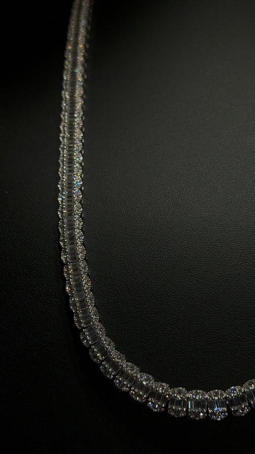 Baguette Chain 8MM 22 Inch