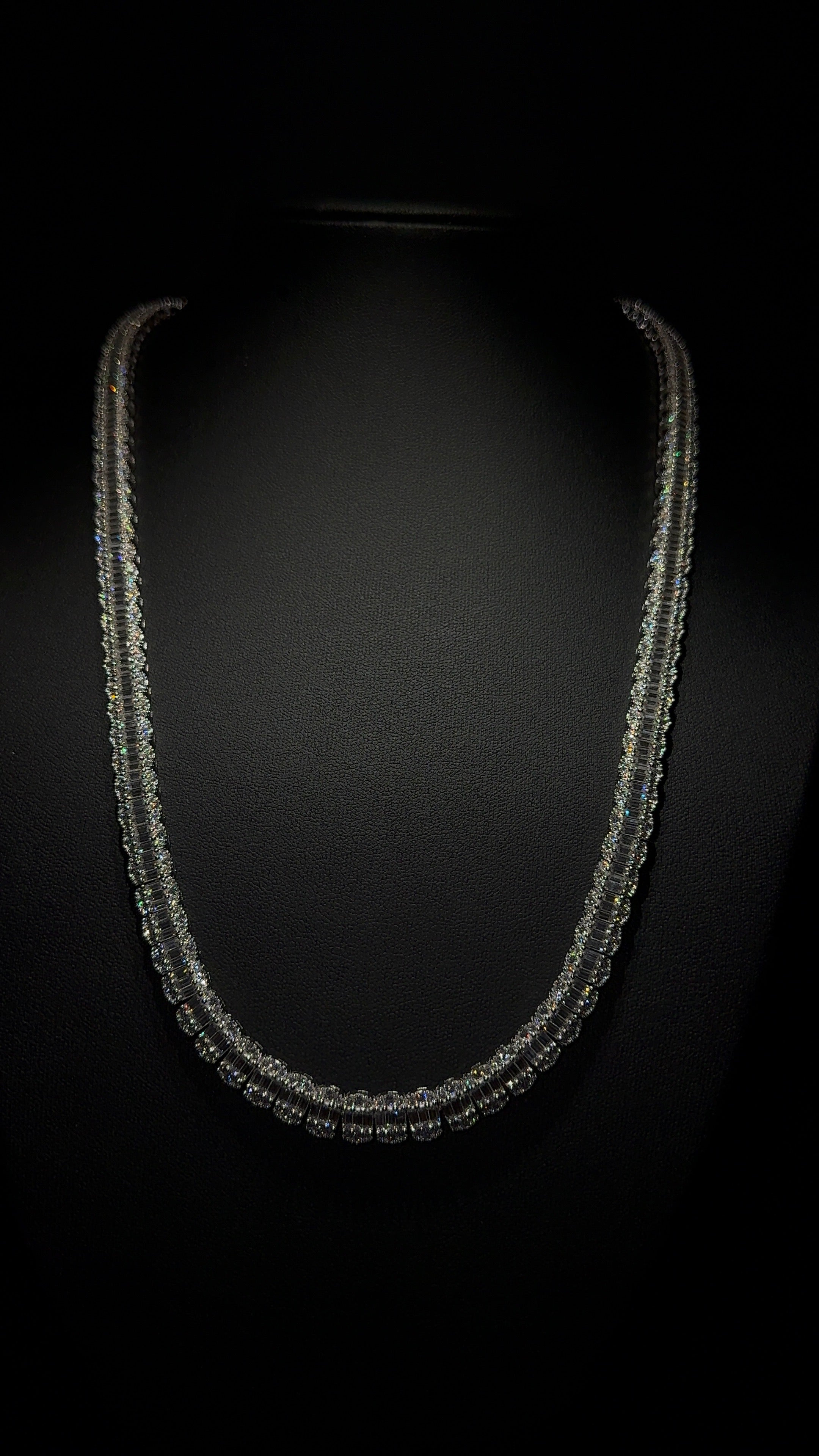 Baguette Chain 8MM 22 Inch