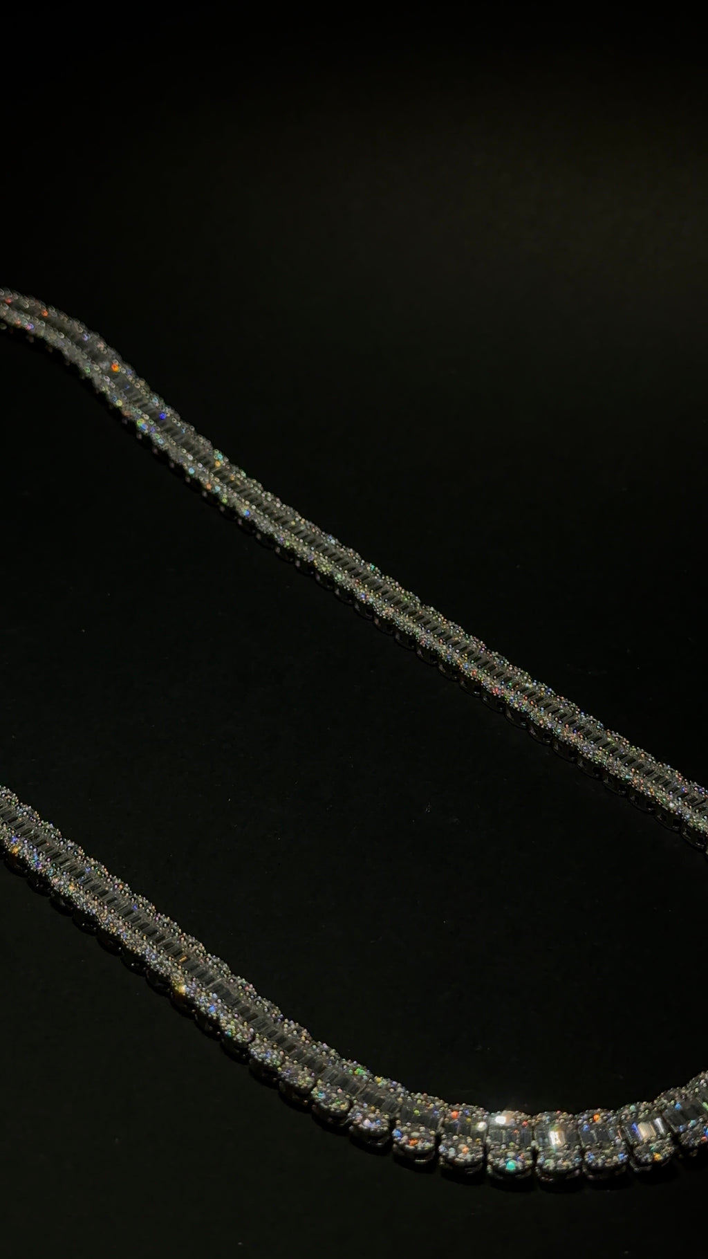 Baguette Chain 8MM 22 Inch