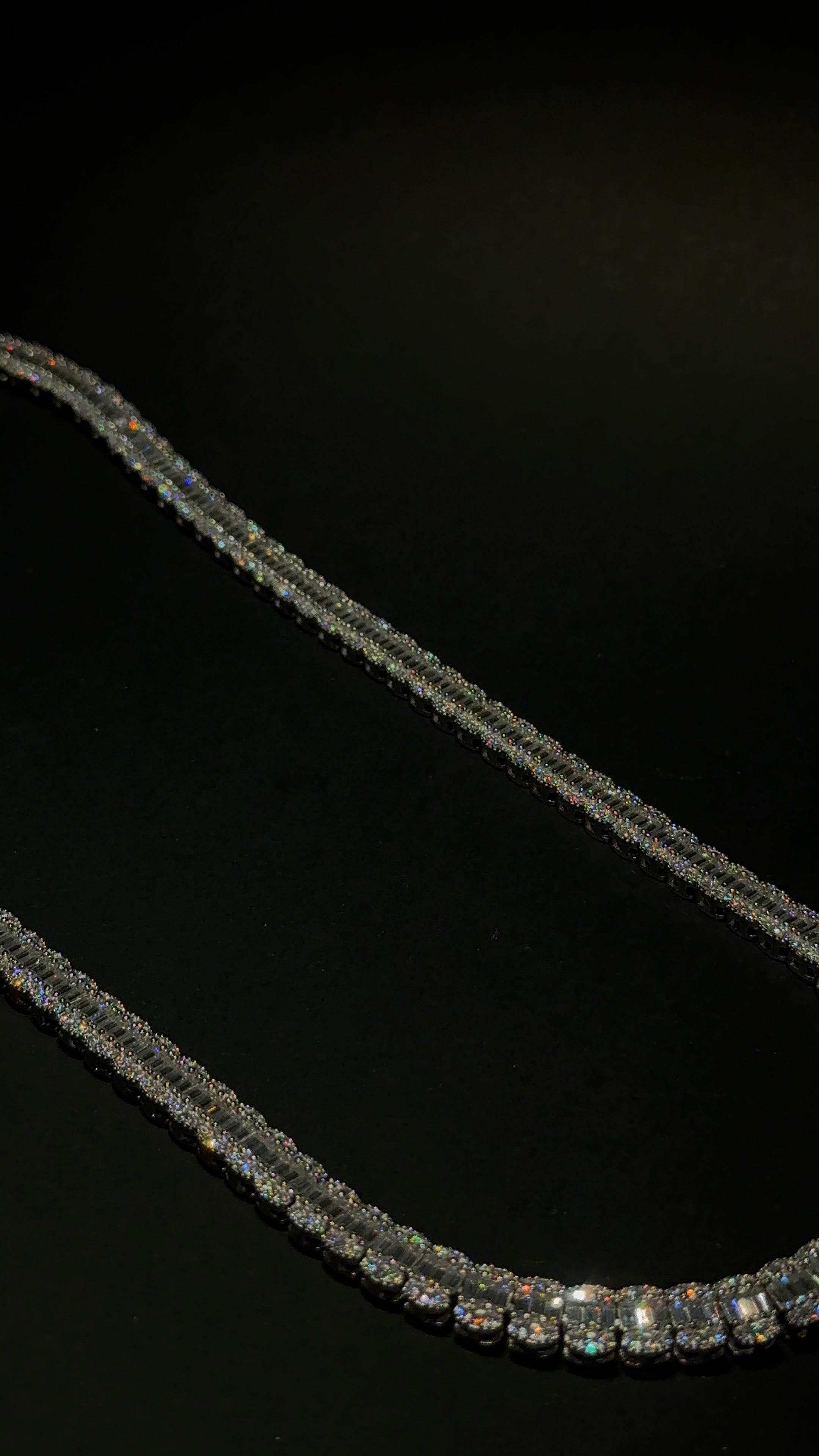 Baguette Chain 8MM 22 Inch