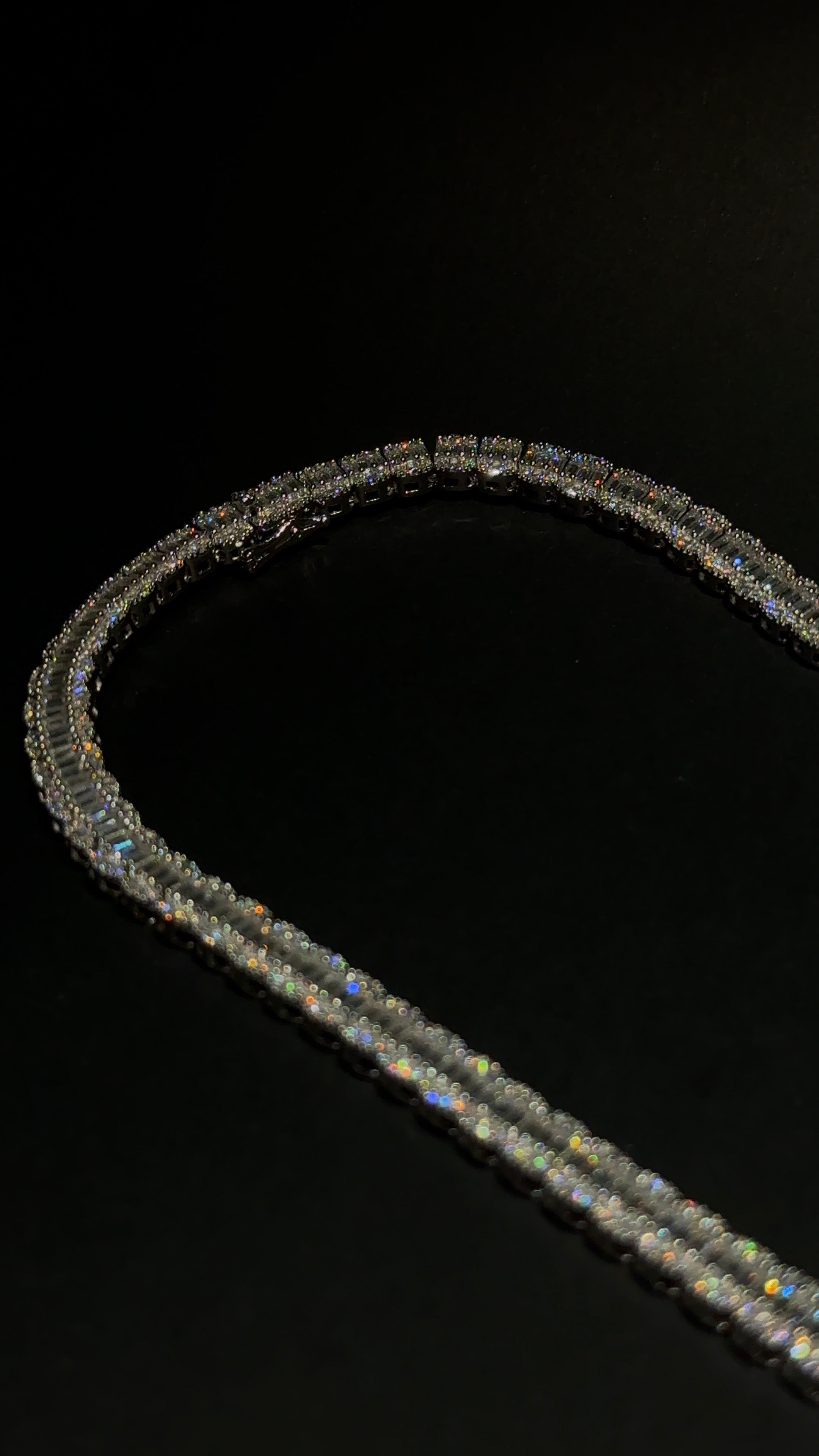 Baguette Chain 8MM 22 Inch