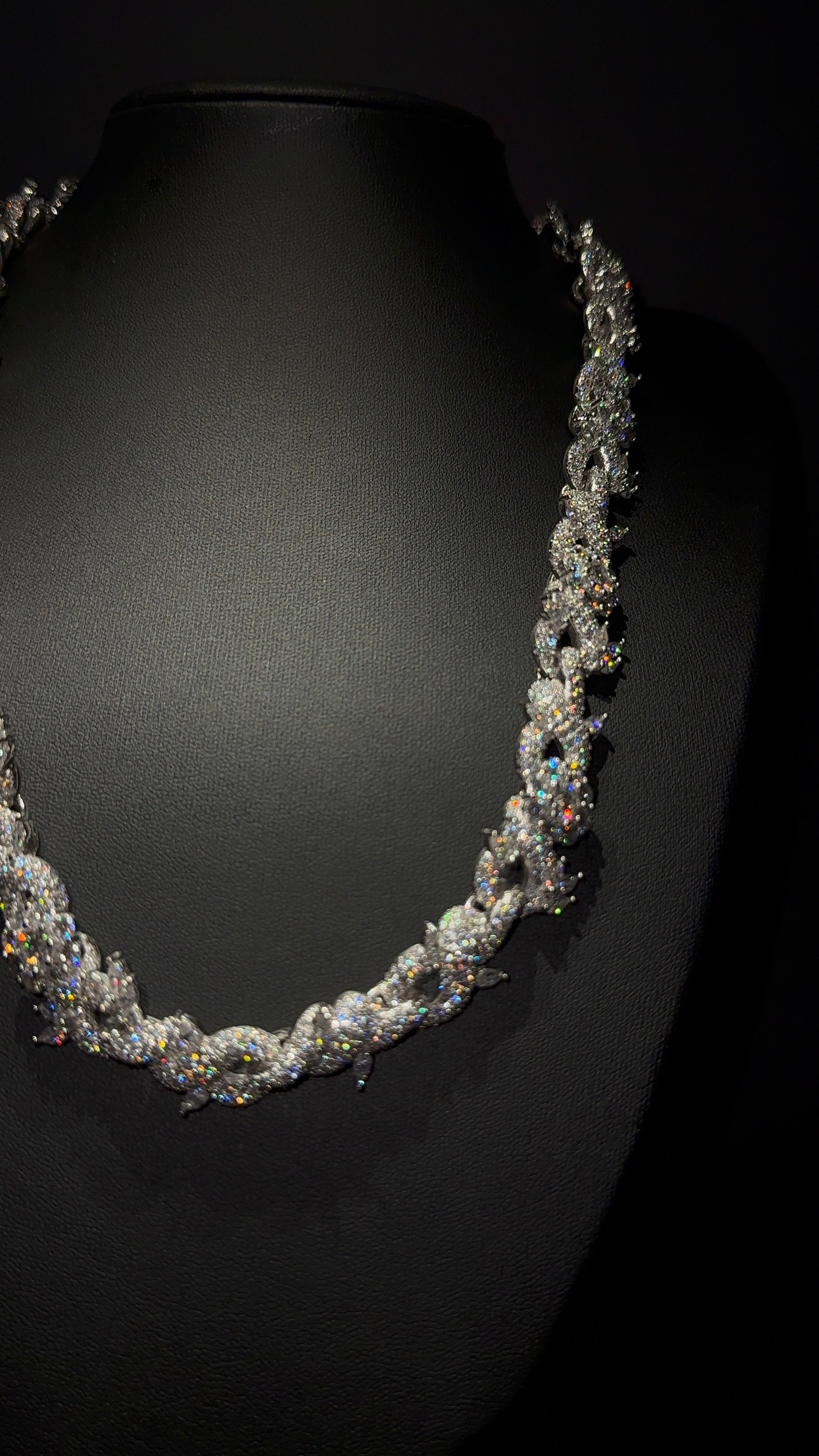 Infinity Flower Link Chain 15MM 22 Inch