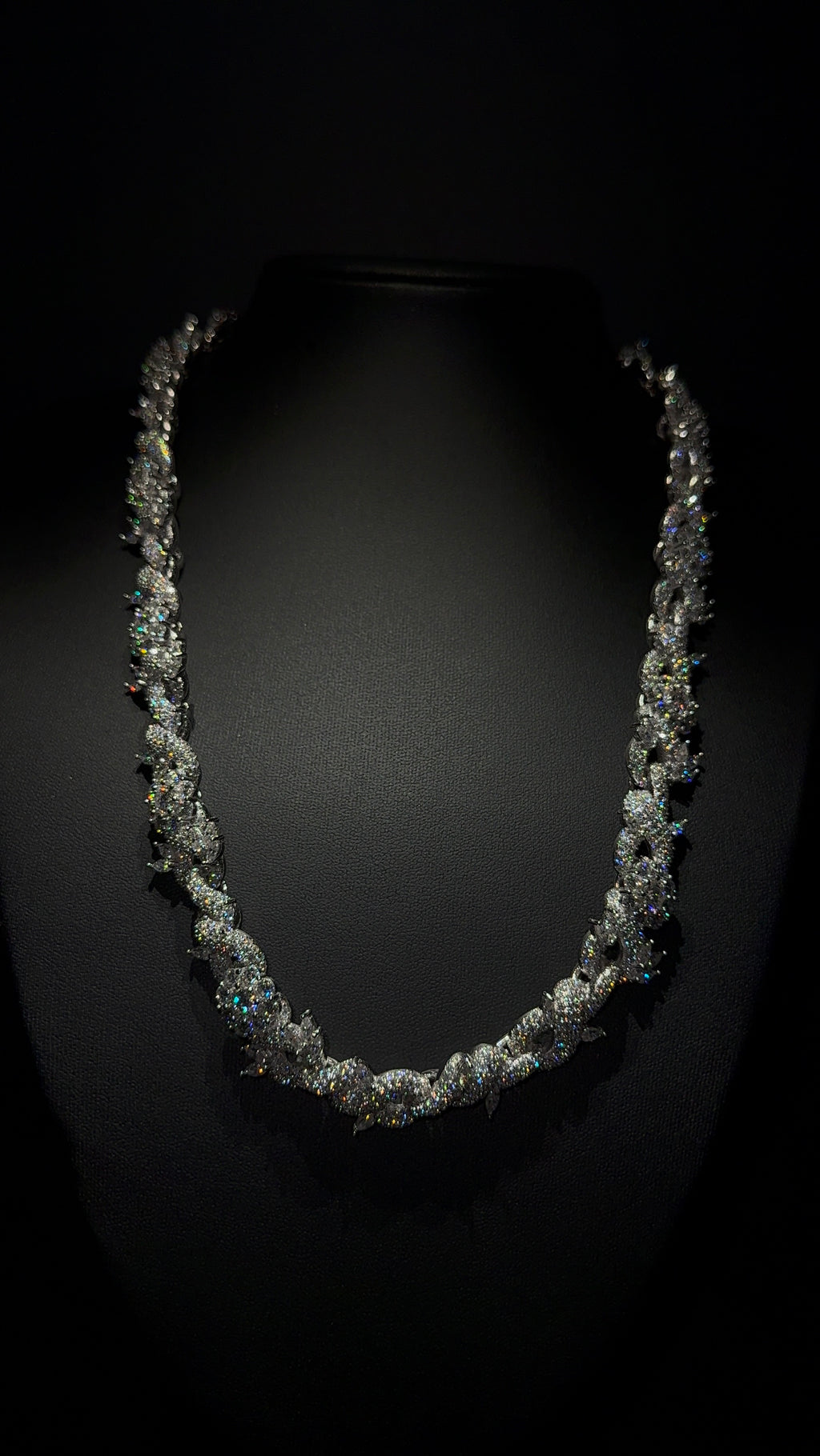 Infinity Flower Link Chain 15MM 22 Inch