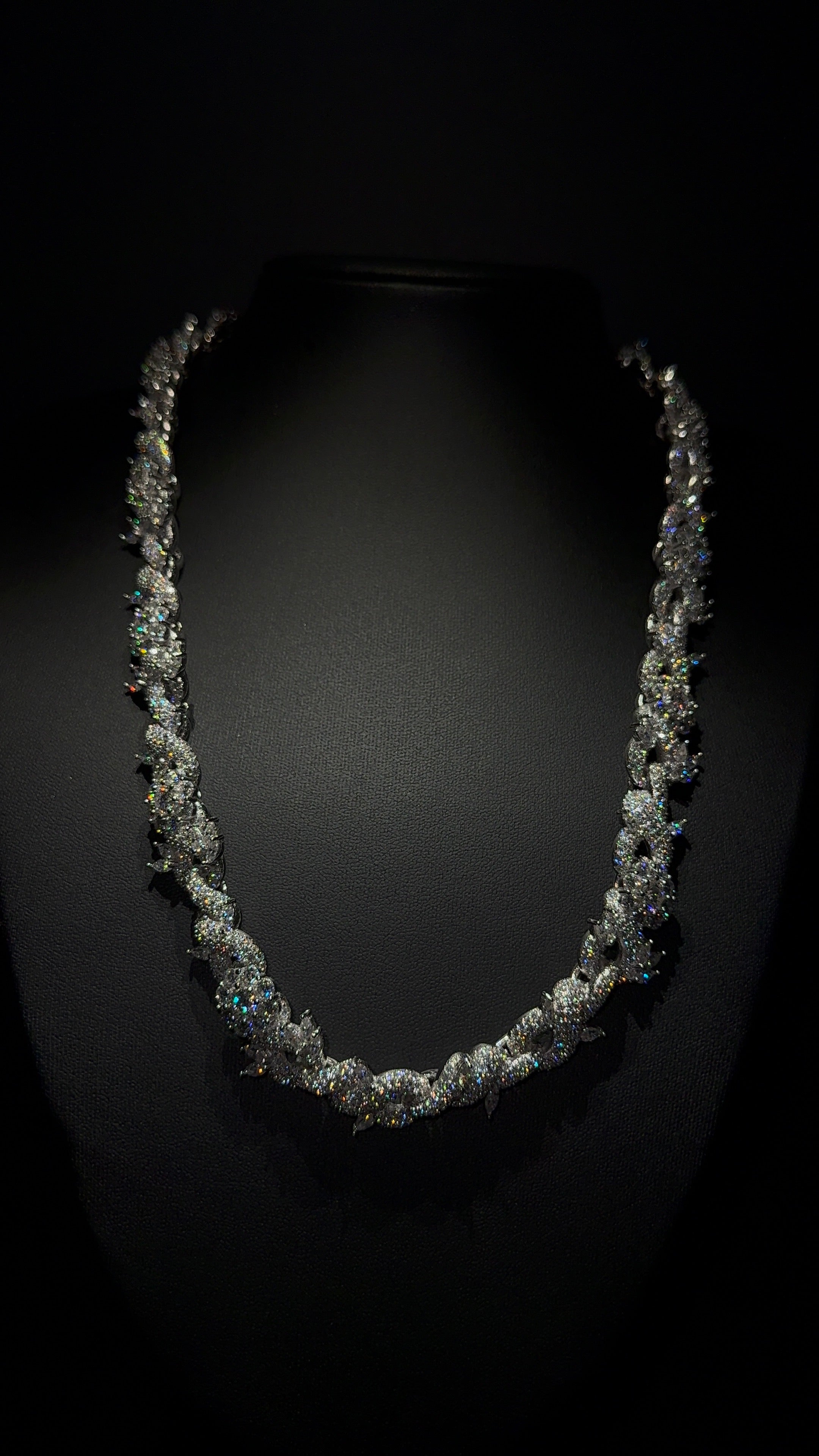 Infinity Flower Link Chain 15MM 22 Inch