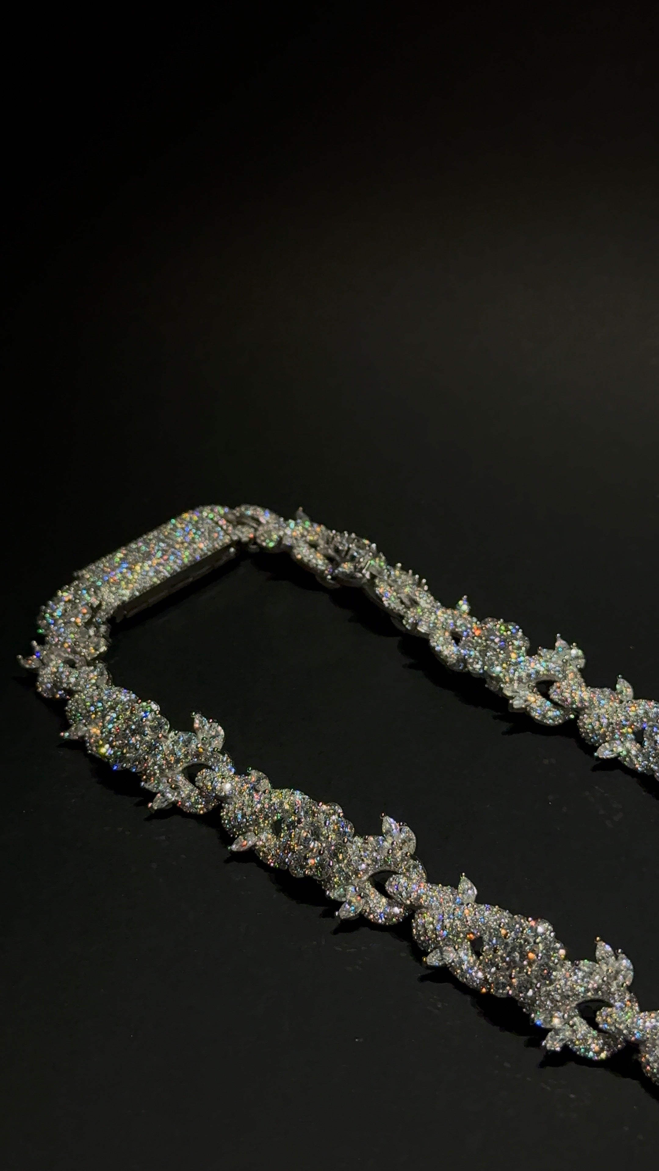 Infinity Flower Link Chain 15MM 22 Inch