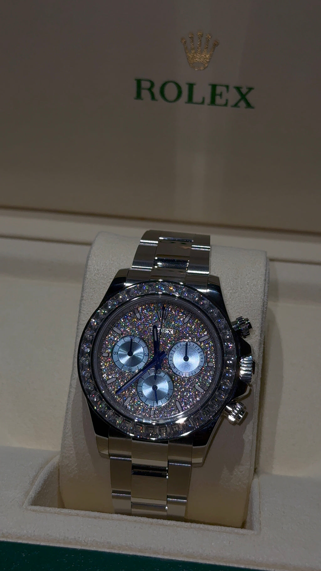 Iced Out Off Catalogue Platinum Daytona