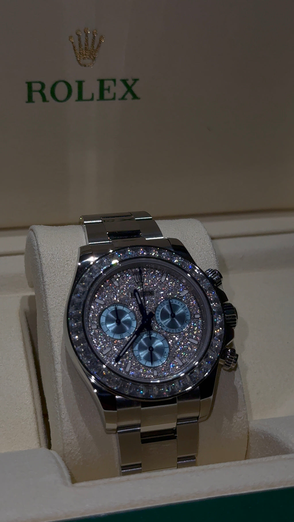 Iced Out Off Catalogue Platinum Daytona