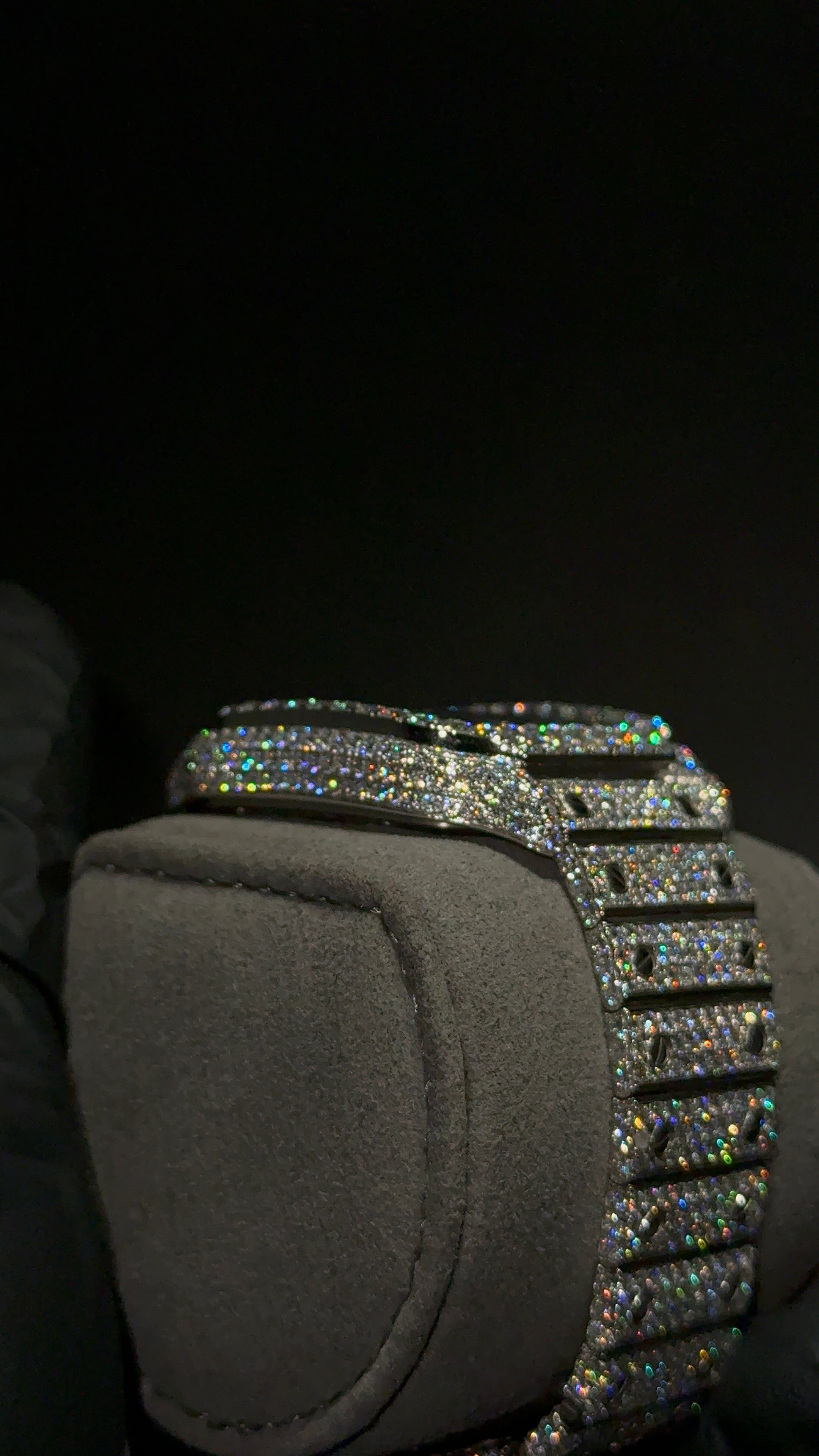 Iced out Cartier Santos Skeleton