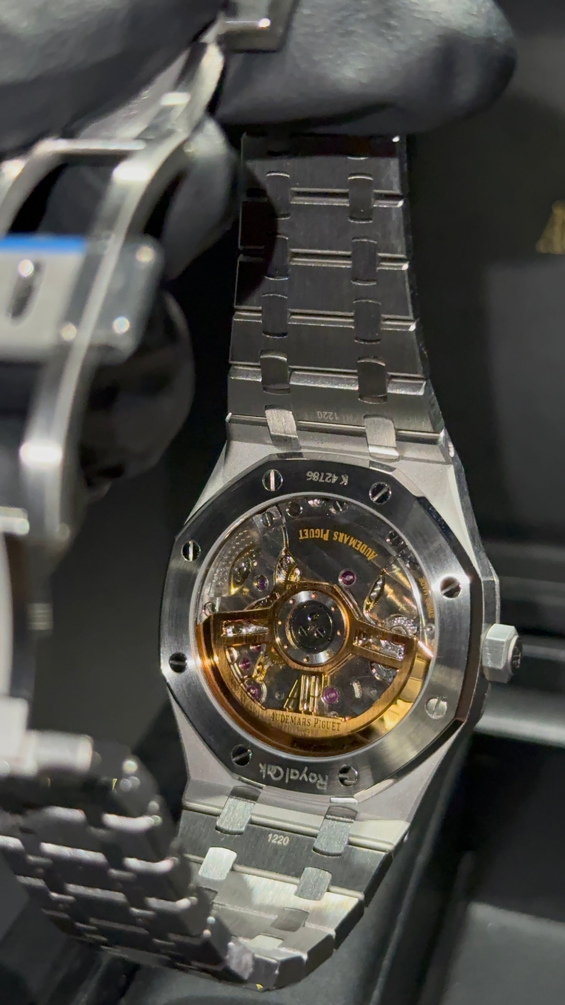 Audemars Piguet Black Dial Iced out Bezel